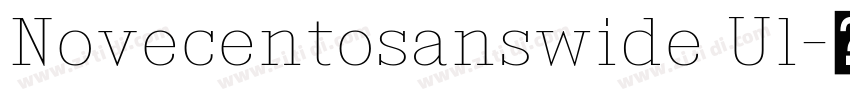 Novecentosanswide Ul字体转换